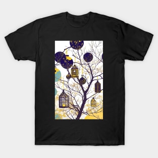 Abstract Things in Trees 3 Little Lamps T-Shirt